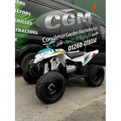 Polaris Outlaw 110 White & Green Kids Quad